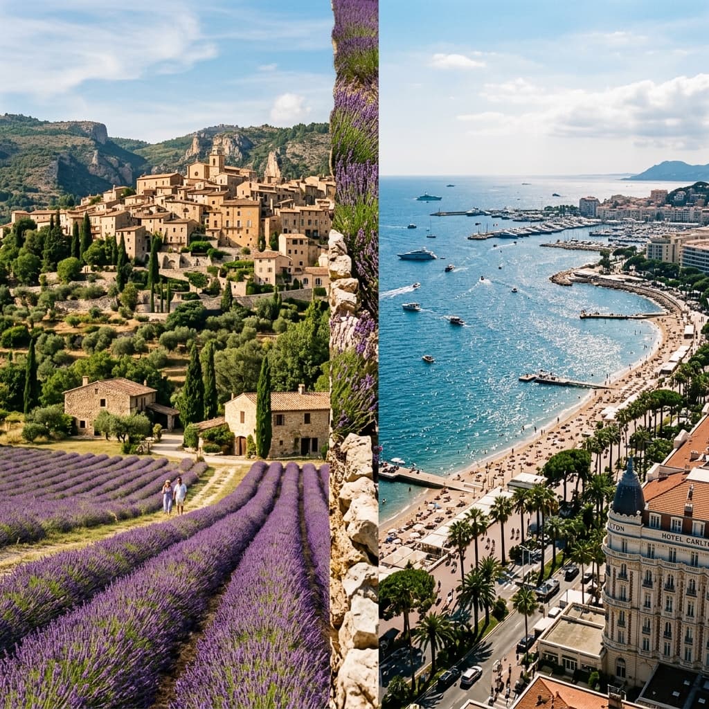 Parfums, villages perchés et glamour de la Côte d'Azur