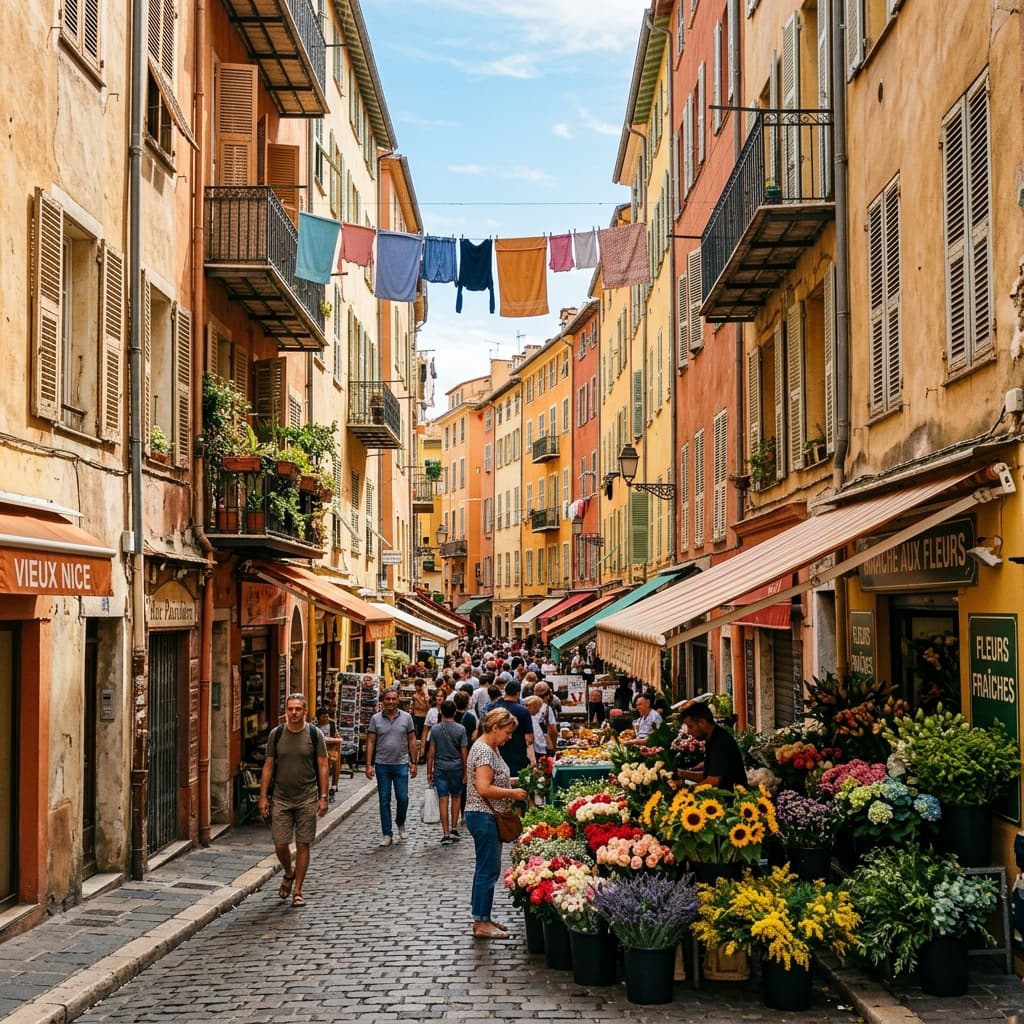 Vieux Nice — ruelles colorées