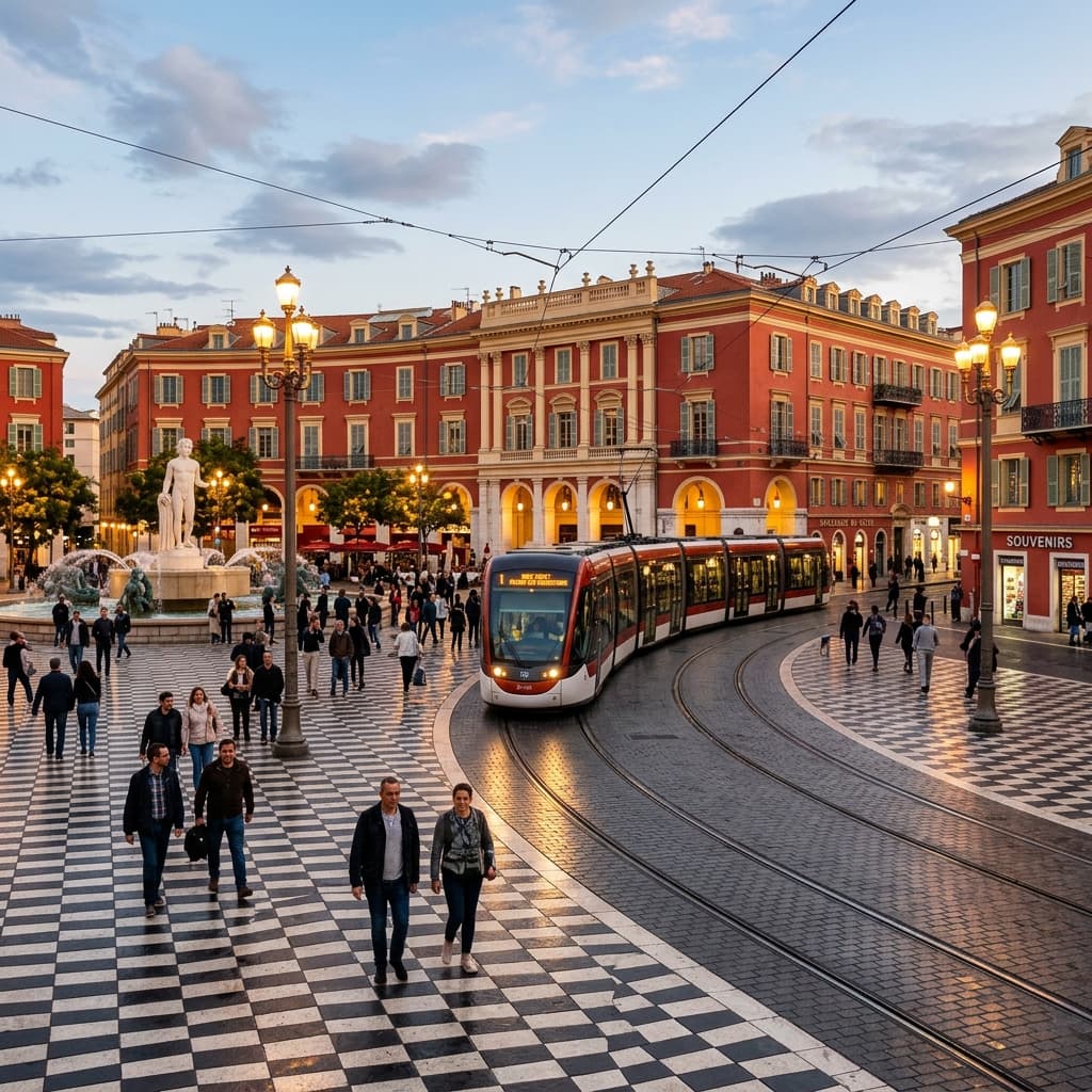 La Place Masséna et la Coulée Verte